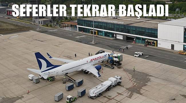 Ordu Giresun'da sis etkisini kaybetti uçak seferleri başladı