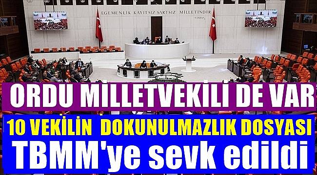 Ordu Milletvekilinin de yasama dokunulmazlık dosyası TBMM'ye sevk edildi