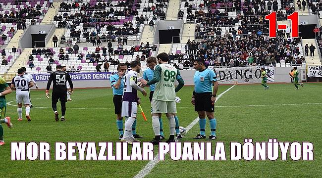 Orduspor 1967 Edirne deplasmanından puanla dönüyor