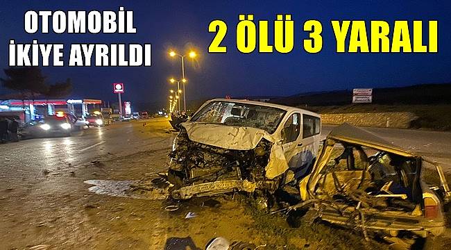 Sinop'ta taksi ile minibüs çarpıştı: 2 ölü 3 yaralı