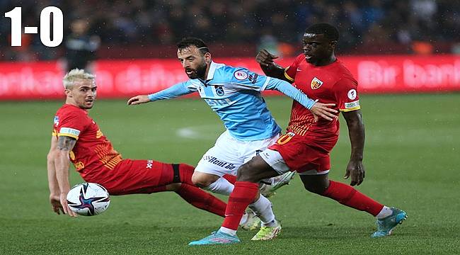 Trabzonspor Kayserispor'u yendi: 1-0