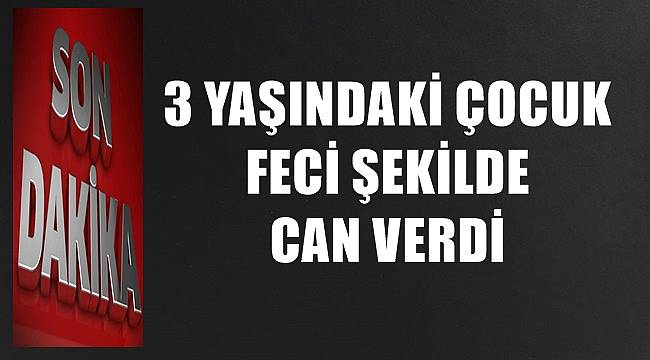 Üzerine makine devrilen 3 yaşındaki yaşamını kaybetti