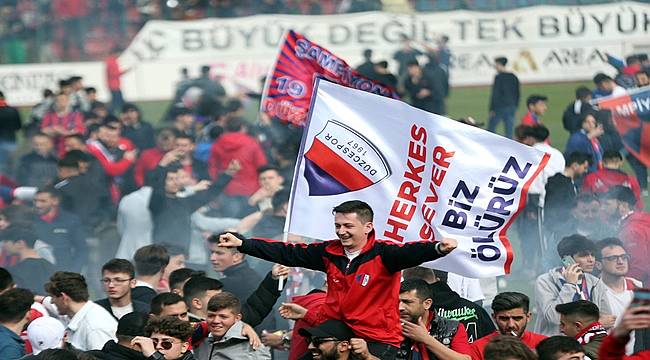 Düzcespor şampiyonluk kupasına kavuştu