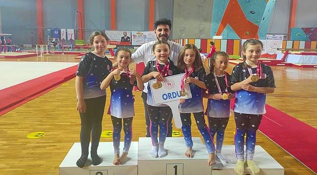 Jimnastik Grup Şampiyonasında Ordu birinci oldu