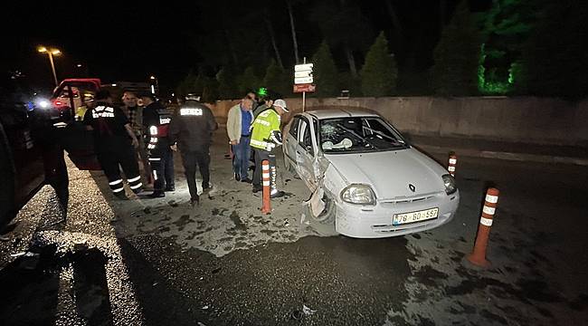 Karabük'te trafik kazasında iki kişi yaralandı