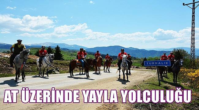 Ordu'da asırlık geleneği yaşatmak için atla yaylaya gittiler