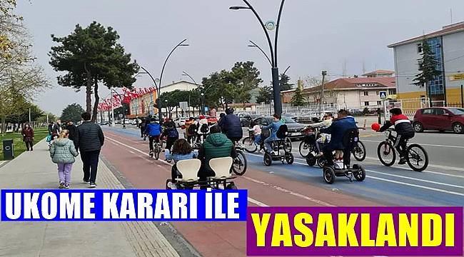 Ordu'da bisikletlerle ilgili flaş karar