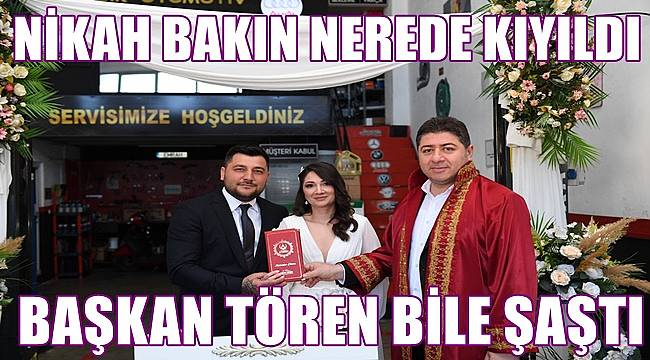 Ordu'da çiftin nikah yeri davetlileri şaşkına çevirdi