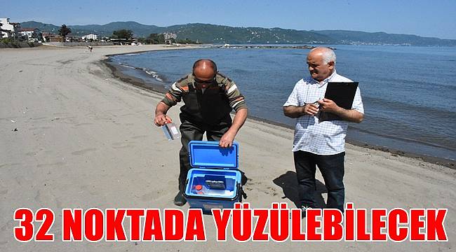 Ordu'da denetimi yapılan 32 noktada denize girilebilecek