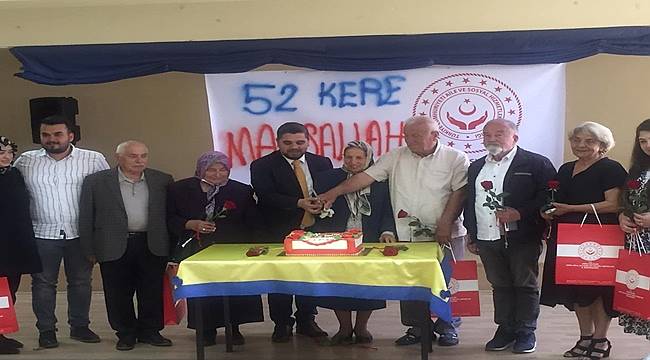 Ordu'da evli çiftler 52 pastası kesti