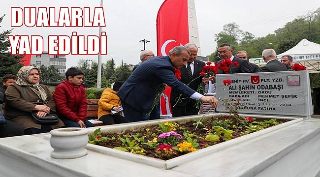 Ordu'da şehitler dualarla yad edildi