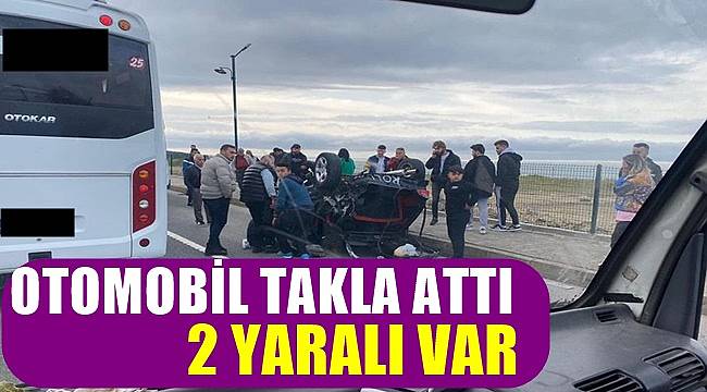 Ordu'da trafik kazasında 2 kişi yaralandı