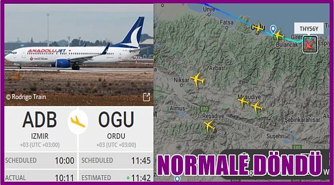 Ordu Giresun Havalimanı&#039;nda uçak seferleri normale döndü