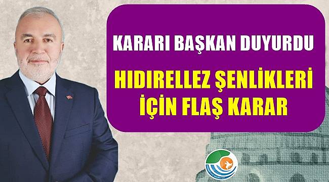 Ordu Gürgentepe Hıdırellez Şenlikleri için flaş karar