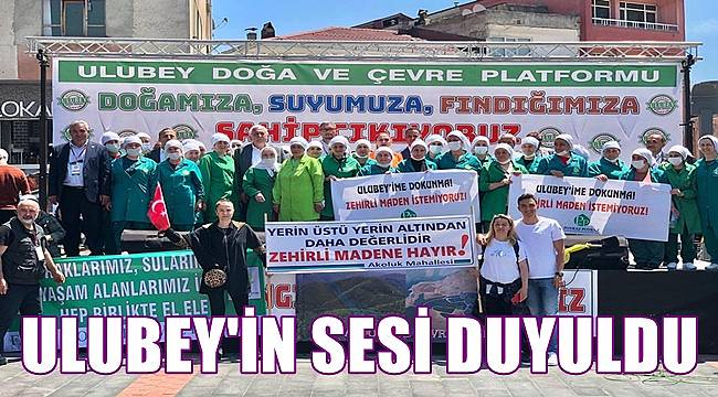 Ordu Ulubey'de maden arama ihalesi tepkiler üzerine ertelendi