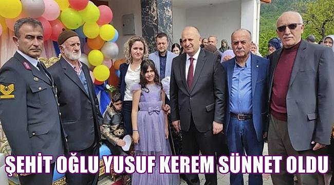Şehit Astsubayın oğlu Yusuf Kerem Ordu'da sünnet oldu