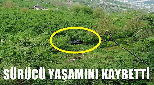 Zonguldak'ta devrilen otomobilin sürücüsü öldü