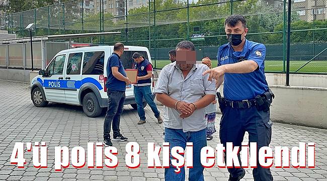 4'ü polis 8 kişi kimyasal maddeden etkilendi