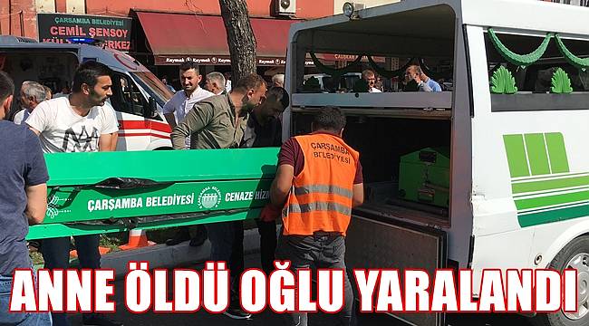 Anne öldü oğlu yaralandı