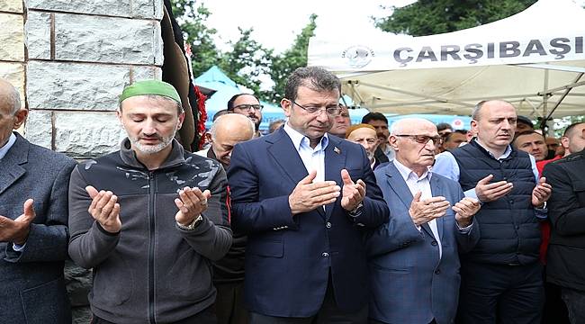 İmamoğlu Trabzon&#039;da cenaze törenine katıldı