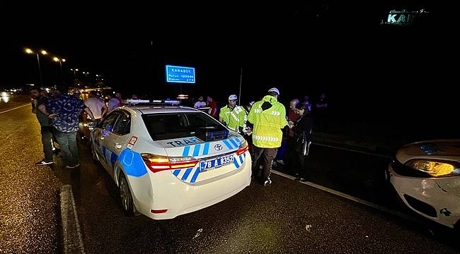 Karabük'te trafik kazasında 2 kişi yaralandı