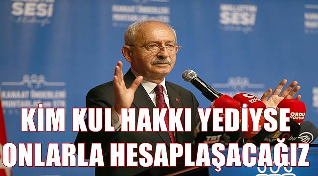 Kılıçdaroğlu Ordu'da konuştu
