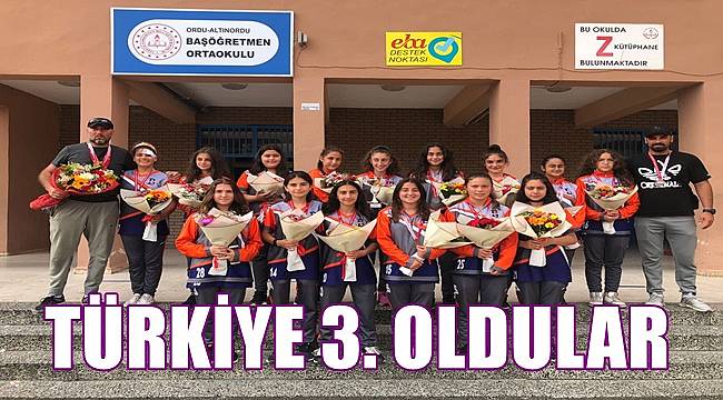 Ordu Başöğretmen Ortaokulu Türkiye 3. oldu