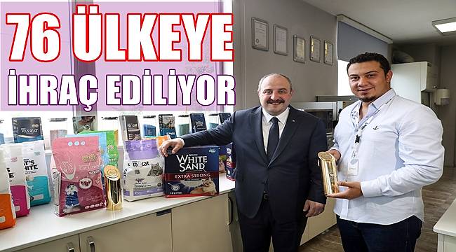 Ordu'da Bentaş 76 ülkeye kedi kumu ihraç ediyor