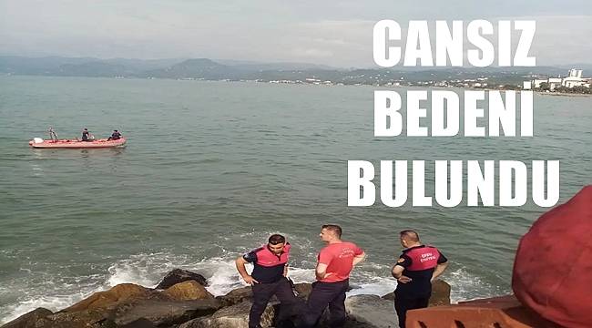 Ordu'da denizde kaybolan vatandaşın cansız bedeni bulundu
