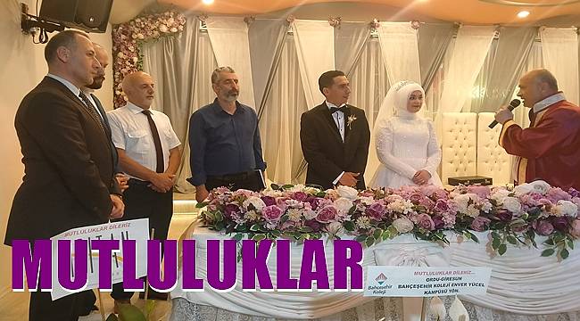 Ordu'da  Hümerya  Öner ile Muhammed Kırca evlendi