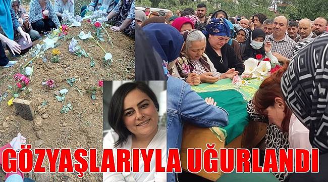 Ordu'da iki çocuk annesi Elif Cebeci son yolculuğuna uğurlandı