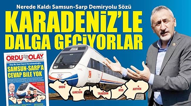 Ordu'da iki milletvekilinin arasına hızlı tren girdi!