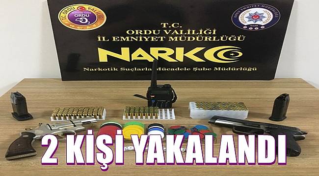 Ordu&#039;da kumar ve uyuşturucu operasyonu 2 kişi yakalandı