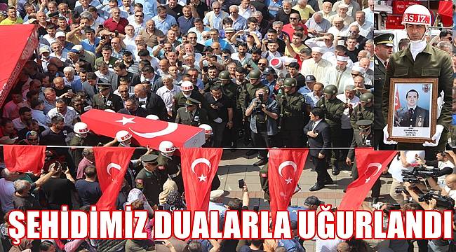 Ordu şehidini dualarla uğurladı