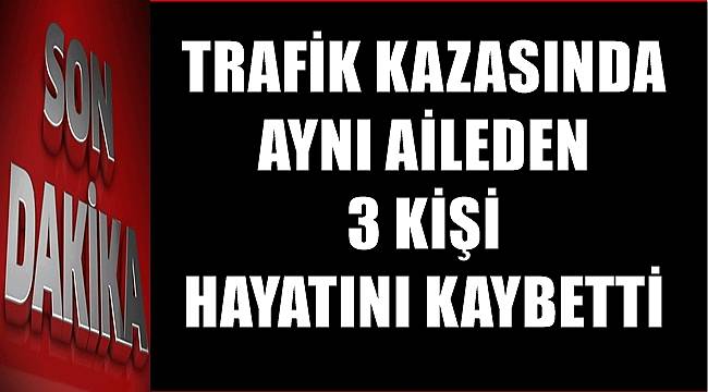 Ordu'ya acı haber! Trafik kazasında aynı aileden 3 kişi öldü