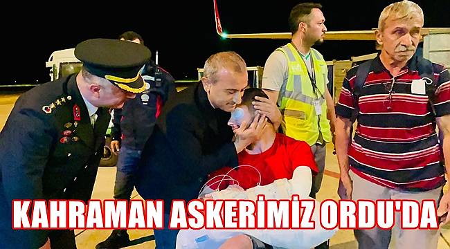 Pençe Kilit Harekatında yaralanan Ordulu Uzman Onbaşı Seyfullah Suluk'un tedavisi tamamlandı