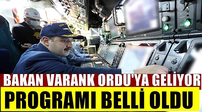 Sanayi ve Teknoloji Bakanı Mustafa Varank Ordu'ya geliyor