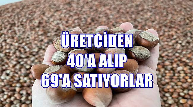 Üreticiden 40 TL'den alınan fındık internette 69 TL'ye satılıyor