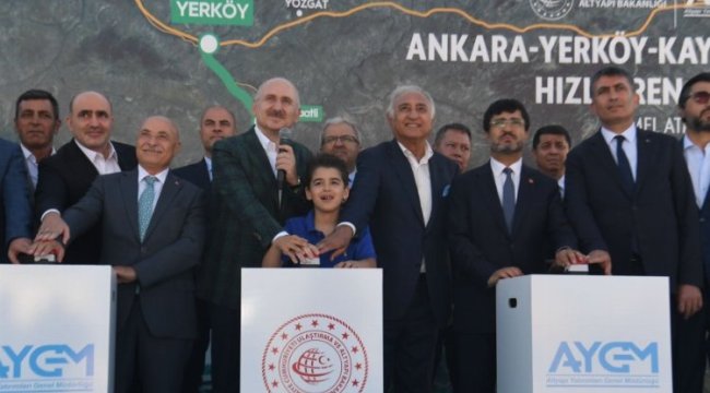 Ankara Kayseri Hızlı Tren Hattı start verdi
