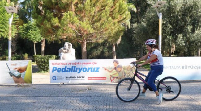 Belediyeden ilginç eğitim! Bisiklet nasıl sürülür?