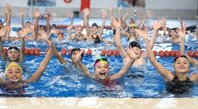 Geleceğin sporcuları bu havuzda yetişiyor