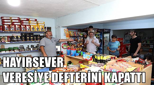 Hayırsever mahallelinin 9 bin TL bakkal  borcunu ödedi