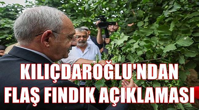 Kılıçdaroğlu'ndan flaş fındık açıklaması