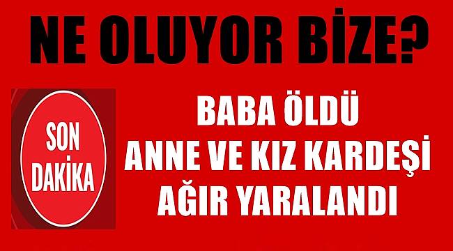 Ordu'da  baba öldü, anne ve kız kardeşi ağır yaralandı