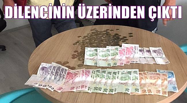 Ordu'da dilencinin üzerinden 3 bin TL çıktı