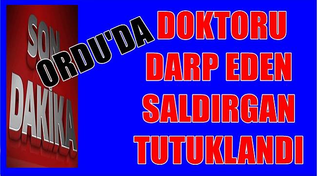 Ordu'da doktoru darp eden kişi  tutuklandı