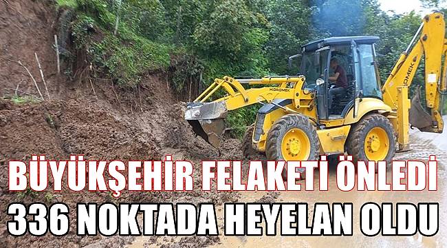 Ordu'da felaketi Büyükşehir önledi