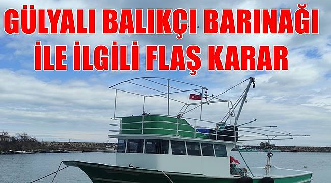 Ordu'da Gülyalı Balıkçı Barınağı kiraya veriliyor