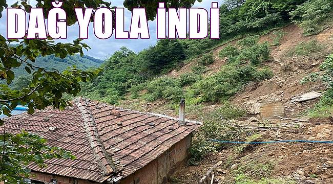 Ordu'da heyelan nedeniyle kapalı yol ulaşıma açıldı