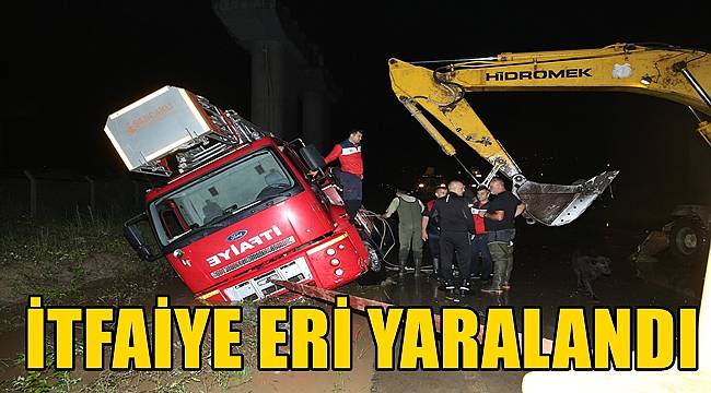 Ordu'da kazada itfaiye eri yaralandı